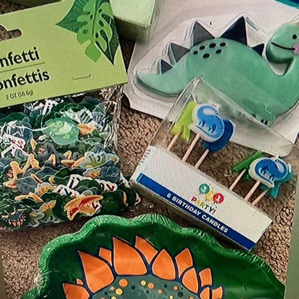 Dinosaur Party Banner - Green
